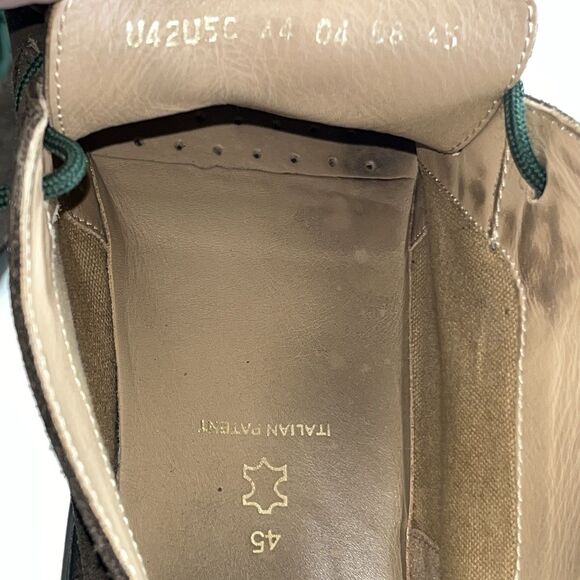 GEOX Men 12 Espresso Suede Chukka Desert Boots Italian Patent Rubber Outsole - Picture 8 of 8